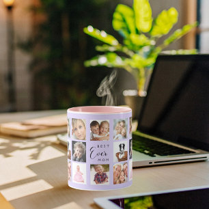 Moeder foto collage violet mok