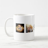 Moeder foto collage zwart koffiemok (Links)