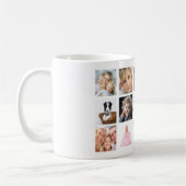 Moeder foto collage zwart koffiemok (Links)