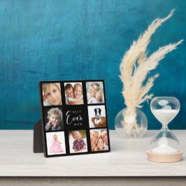 Moeder foto collage zwart wit fotoplaat