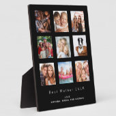 Moeder foto familie collage zwart fotoplaat (Zijkant)