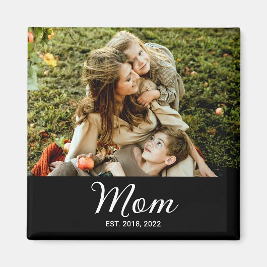 Moeder Foto Geschenk Magneet (Voorkant)