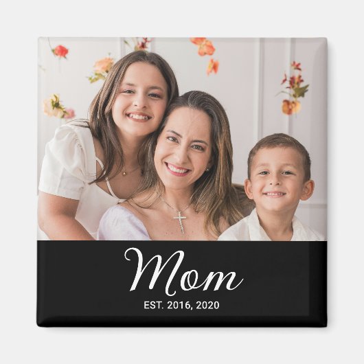 Moeder Foto Geschenk Magneet (Voorkant)