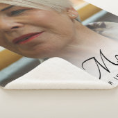 Moeder Foto Herdenking Herdenking Sherpa Deken (3/4)