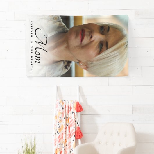 Moeder Foto Herdenking Herdenking Spandoek (Insitu)