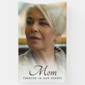 Moeder Foto Herdenking Herdenking Spandoek (Verticaal)