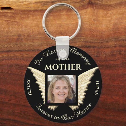 Moeder Foto Memorial Sleutelhanger (Voorkant)