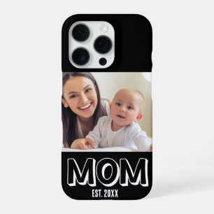 Moeder Foto Minimaal Typografie Oprichtingsjaar iPhone 16 Pro Hoesje