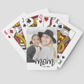 Moeder Foto Moederdag Pokerkaarten (Achterkant)