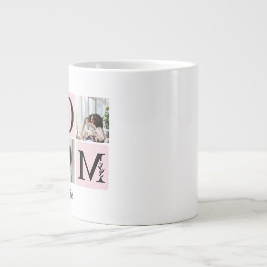 Moeder foto & naam grote koffiekop (Voorkant)