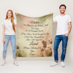 Moeder foto Personaliseer fleece deken