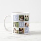 Moeder Foto Vierkant Gird Monogram & gepersonalise Koffiemok (Links)