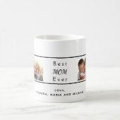 Moeder foto wit zwart koffiemok (Center)