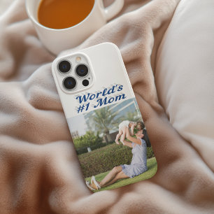 Moeder Foto zee blauw tekst iPhone Hoesje