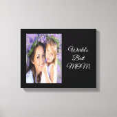 Moeder foto zwart canvas afdruk (Voorkant)