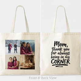 Moeder Fotocollage Citaat In Mijn Hoek Modern Tote Bag