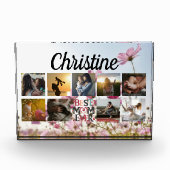 Moeder Fotocollage Elegant Keepsake Fotoblokken (Voorkant)