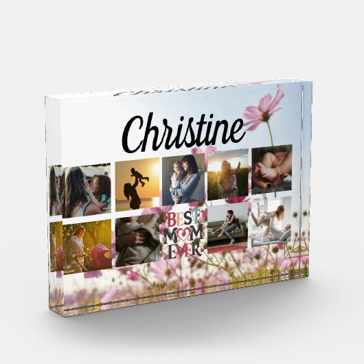 Moeder Fotocollage Elegant Keepsake Fotoblokken (Links)