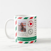 Moeder Fotocollage Handgeschreven brief Kerstmis Koffiemok (Links)