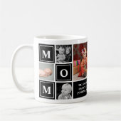 Moeder Fotocollage Zwart Moederdag Koffie Koffiemok (Links)