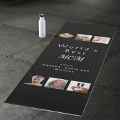 Moeder fotocollage zwart yogamat
