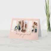 Moeder Fotocollagekaart – Eigen Bericht Bedankkaart (Voorkant)
