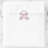 Moeder Fox Hug Baby Bunny Rabbit Vierkante Sticker (Tas)