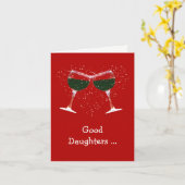 Moeder Funny Wine Birthday Kaart (Gele Bloem)