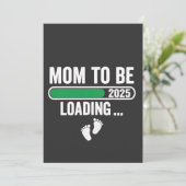 Moeder gaat 2025 zwangerschap laden moeder nieuwja bedankkaart (Staand voorkant)
