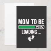 Moeder gaat 2025 zwangerschap laden moeder nieuwja bedankkaart (Voorkant / Achterkant)