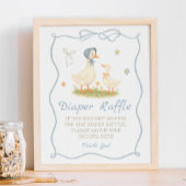  Moeder Gans Baby shower Luier Raffle Poster