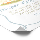  Moeder Gans Baby shower Luier Raffle Poster (Hoek)