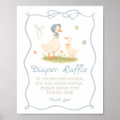  Moeder Gans Baby shower Luier Raffle Poster (Voorkant)