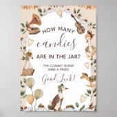  Moeder Gans Baby shower Snoep Guess Game Poster (Voorkant)