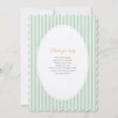 Moeder Gans en Gansje Baby Shower Uitnodiging (Achterkant)