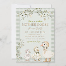Moeder Gans en Gosling Baby shower