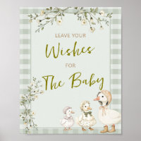 Moeder Gans Gansje Baby Shower Laat Je Wensen