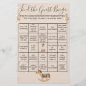 Moeder Gans Geslacht Neutraal Baby shower Bingo Sp Flyer (Voorkant)