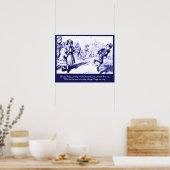 Moeder Gans kinderrijmpje Georgy-Porgy Poster (Keuken)