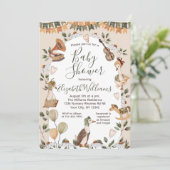 Moeder Gans Kwekerij Geslacht Neutraal Baby shower Kaart (Staand voorkant)