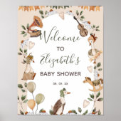 Moeder Gans Kwekerij Rhymes Baby shower Welkom Poster (Voorkant)