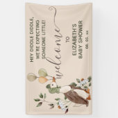 Moeder Gans Kwekerij Rhymes Baby shower Welkom Spandoek (Verticaal)