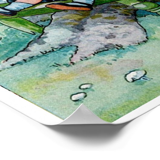  moeder gans kwekerij rijm Kat kwekerij Poster (Hoek)