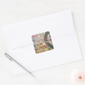 Moeder Gans Sprookje Vierkante Sticker (Envelop)