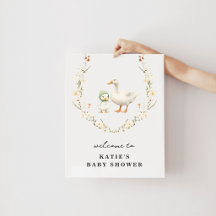 Moeder Gans Welkomstposter voor Baby Shower
