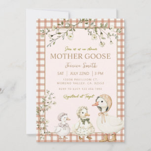 Moeder Ganzen Baby Shower Geslacht Neutraal Kaart