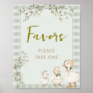 Moeder Ganzen- en Gansbaby Shower Favorieten Poster