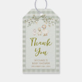 Moeder Ganzen en Gansje Baby Shower Cadeaulabel (Achterkant)