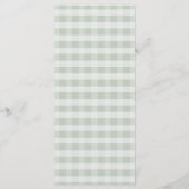 Moeder Ganzen en Gansje Baby Shower Menu (Achterkant)