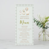 Moeder Ganzen en Gansje Baby Shower Menu (Staand voorkant)